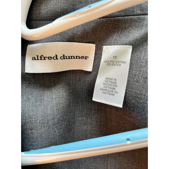 Alfred Dunner Womens Embroidered Blazer Size 10 Gray - Picture 6 of 7
